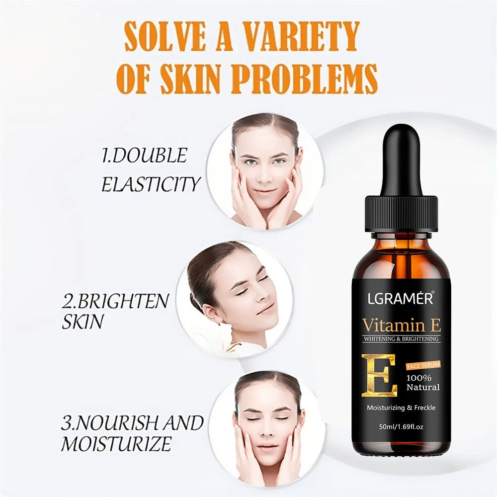 Vitamin C Facial Essence with Hyaluronic Acid – Dark Spot Remover, Moisturizing & Anti-Aging Skin Repair Serum, 50ml