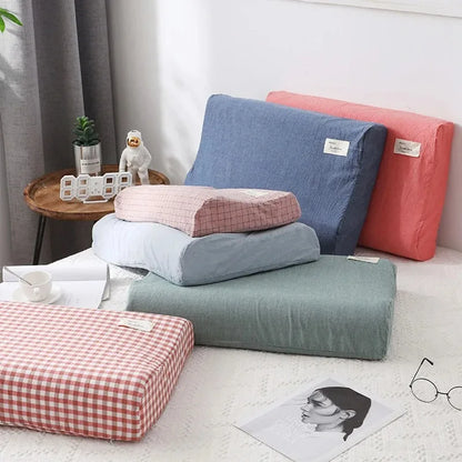 30x50cm Cotton Latex Pillowcase – Washable Memory Foam Pillow Cover for Bedroom