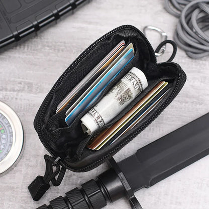 Waterproof Tactical EDC Waist Bag – Camping Travel Pouch with Key Holder, Card Slots & Coin Wallet