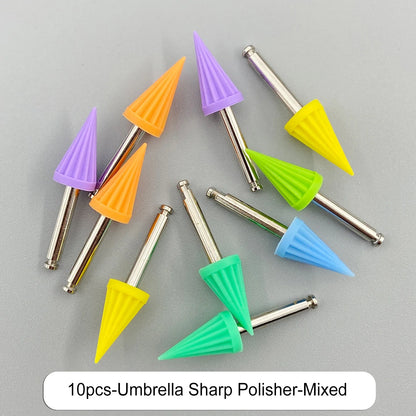 WELLCK Dental Silicone Grinding Heads – 12/10pcs Teeth Polisher for Low-Speed Dental Tools & Lab Use
