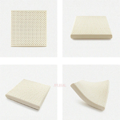 JFLEGAL Thailand Natural Latex Cushion – Washable Square Seat Pad for Buttocks Pain Relief, Office Chair Cushion Cojin