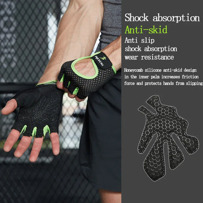 Gym Fitness Gloves – Half Finger Weight Lifting & Training Gloves for Men & Women, Workout Hand Protection
