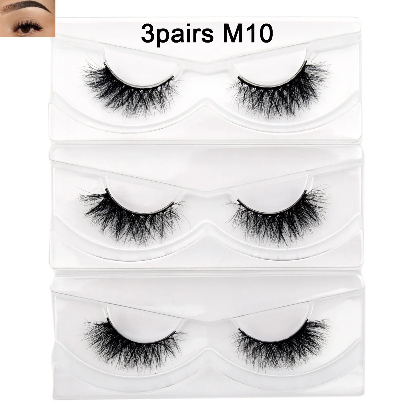 Visofree 13mm 3D Mink Eyelashes – Natural Long Handmade Cruelty-Free False Lashes for Makeup G04
