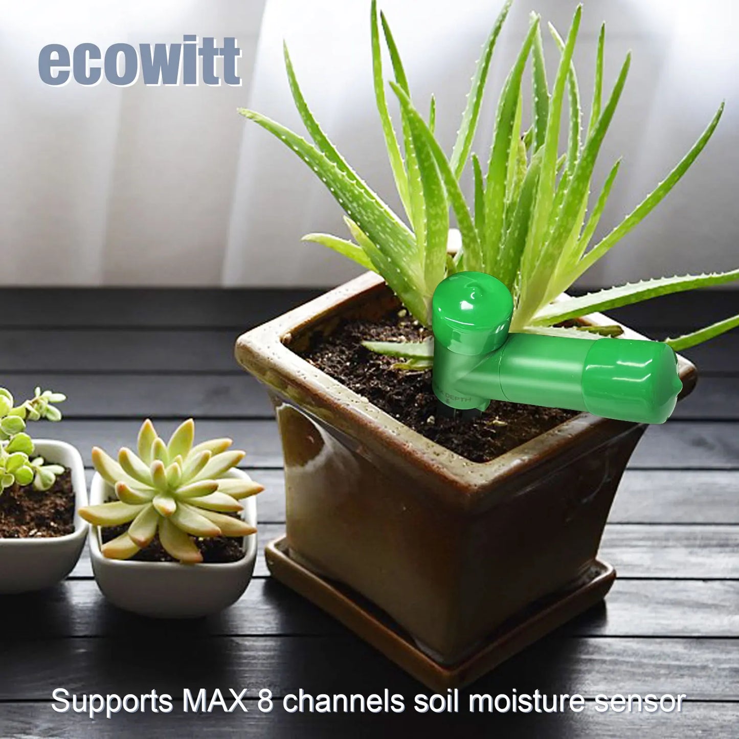 ECOWITT WH51 Soil Moisture Meter - 8-Channel Soil Tester for Garden & Plant Water Monitoring (Sensor Only)