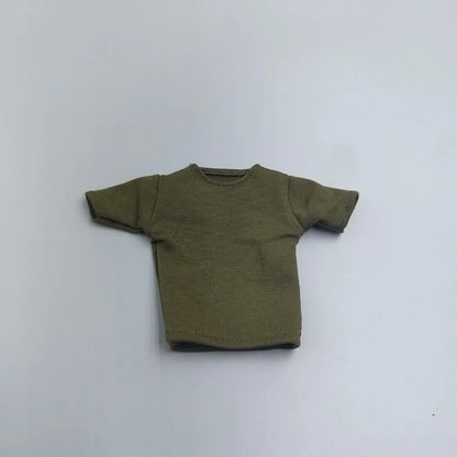 1/6 Scale Black T-Shirt for 12" (30cm) Action Figures — Male & Female DIY Model Accessories
