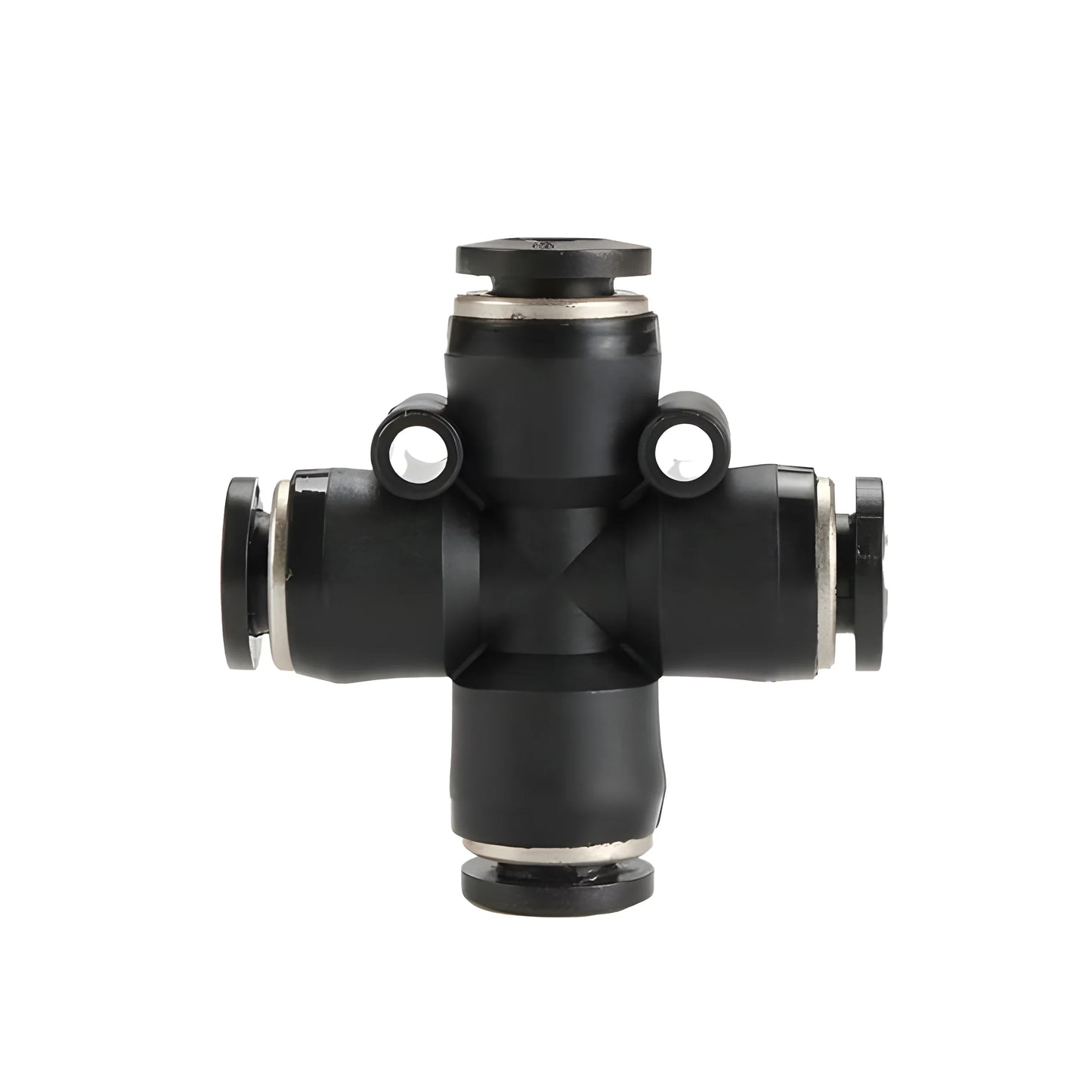 High Quality Pneumatic Air Tube Quick Connector Fitting – Black PU/PE/NY Pipe Fittings 3–16mm Industrial Hose Adapter Set
