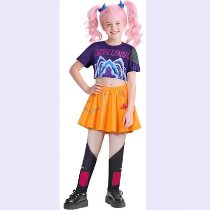 Movie K-Pop Demon Hunters Cosplay Costume – Mira, Rumi, Zoey Outfit for Girls, Halloween Party and Stage Role-Play Clothing