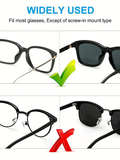 2/5 Pairs Adhesive Silicone Eyeglass Nose Pads – Anti-Slip Stick-On Nose Pads for Sunglasses and Eyewear Accessories