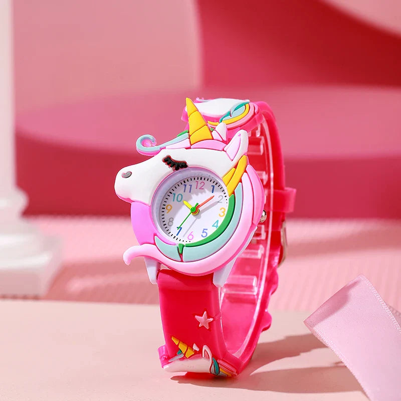 Cartoon Silicone Gift Watch for Kids – Cute Colorful Wristwatch for Boys and Girls
