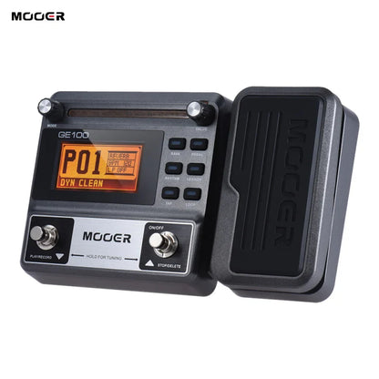 MOOER GE100 Guitar Multi-Effects Processor – Pedal with Loop, Tuner, Tap Tempo, Rhythm, Scale & Chord Lessons