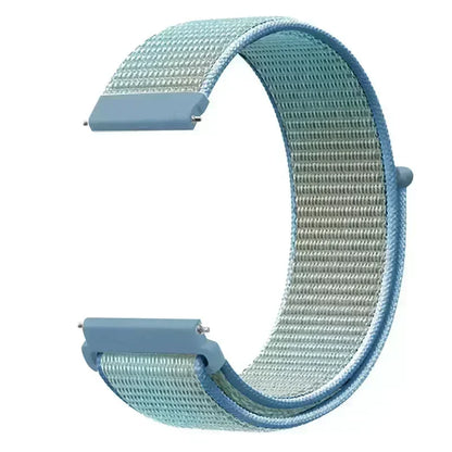 22mm Sport Nylon Loop Watch Band – Breathable Replacement Wristband for NORTH EDGE APACHE-46 Smartwatch, Durable Adjustable Strap