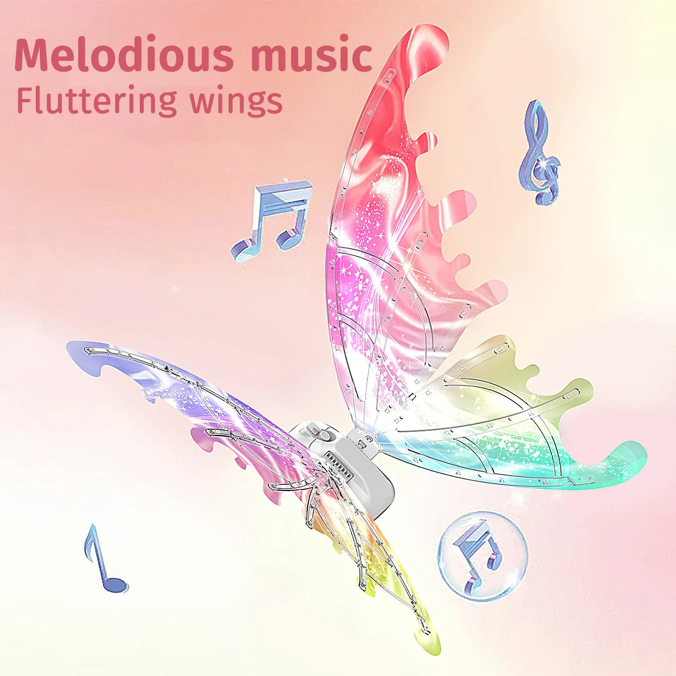 Luminous Electric Butterfly Wings – Music Fairy & Angel Costume Props Gift