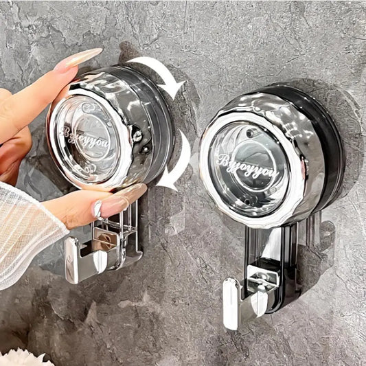 Fashion Powerful Reusable Suction Cup Hooks – Heavy Duty Traceless Shower & Clothes Hooks
