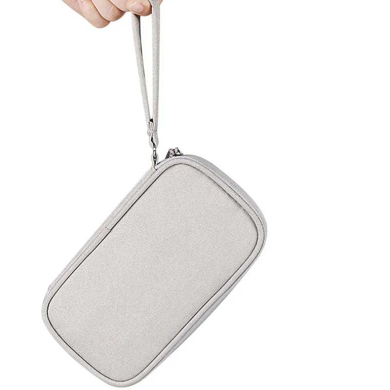 Portable Waterproof Cable Organizer Bag — Oxford Cloth Storage Case for Power Banks, Earphones & Digital Cables