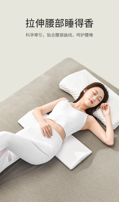 Memory Foam Lumbar Pillow for Pregnant Women — Orthopedic Triangle Waist & Back Support Cushion with Slow-Rebound Comfort and Pain Relief