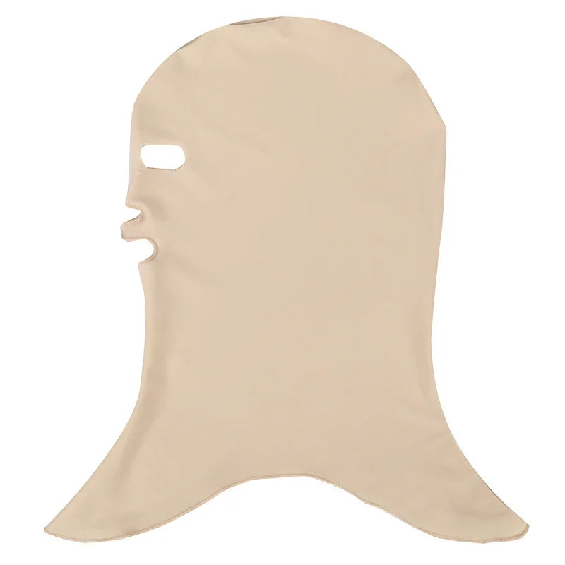 3-Hole Full Face Swim Mask - Unisex Summer Balaclava for Swimming, Surfing & Beach Sun Protection