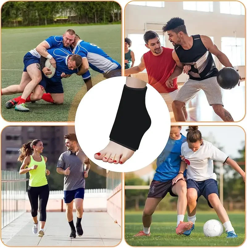 Stretchable Ankle Ice Pack Wrap — Cold Compression Therapy for Plantar Fasciitis & Sprained Ankles