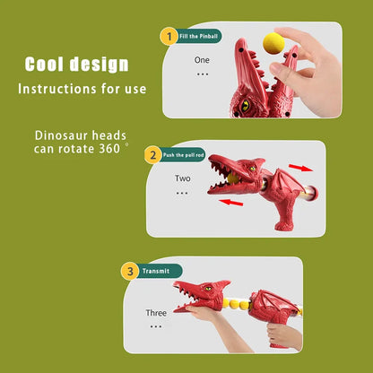 Dinosaur Shooting Game - Tyrannosaurus Rex Soft Bullet Gun, Parent-Child Interactive Puzzle Toy for Children