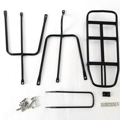 Mountain Bike Rear Seat Rack — Disc & V Brake Compatible Thickened Shelf, Bicycle Accessories Hanger