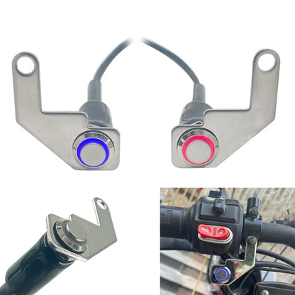 12V LED Waterproof Motorcycle Handlebar Switch – Manual Reset Button