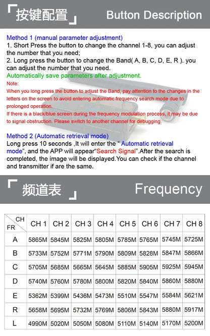 FPV System 5.8G 48CH UVC OTG Audio Receiver – RC Drone Spare Part for Android Phones & Tablets