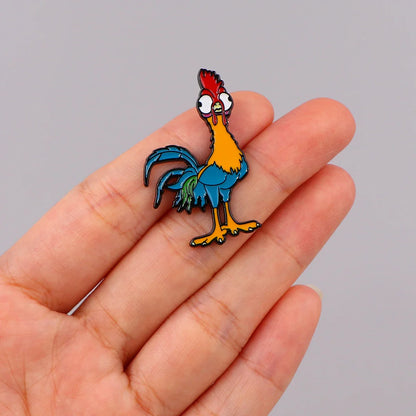 Cute Pig & Chicken Enamel Brooches — Lapel Pins for Women, Backpacks, Clothing & Accessories Gift
