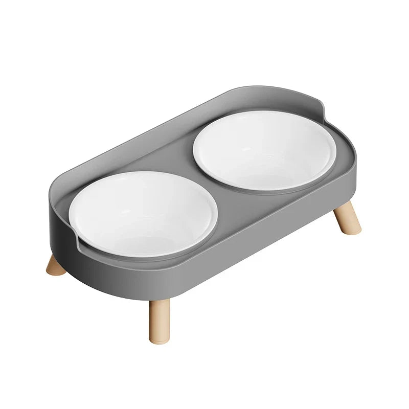 Colorful Dopamine Pet Double Bowl – Stainless Steel Large Capacity Cat & Dog Feeding & Water Dish Fashion Pet Bowl Set