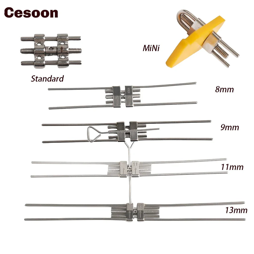 Dental Expansion Screw Ortho Expander – Rapid Palatal Tool with Swivel Keys for Orthodontic Frame (8/9/11/13mm)