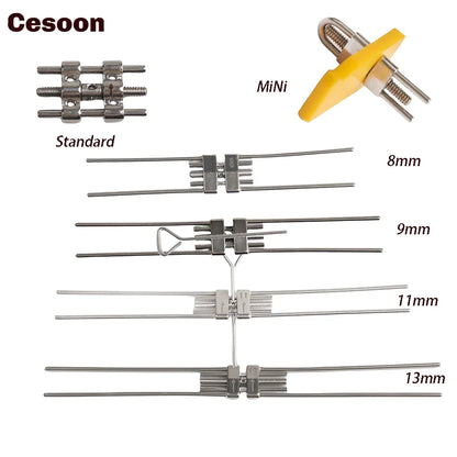 Dental Expansion Screw Ortho Expander – Rapid Palatal Tool with Swivel Keys for Orthodontic Frame (8/9/11/13mm)