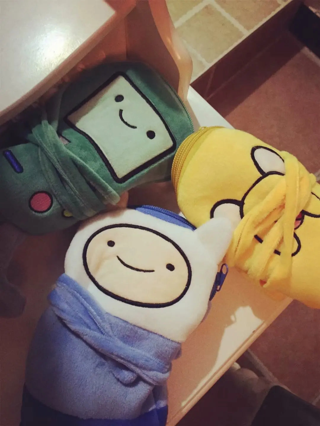 Cartoon Finn & Jake Plush Crossbody Bag – Coin Purse & Phone Bag, Anime BMO Stuffed Toy Gift for Kids & Fans
