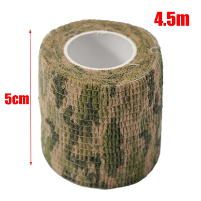 Camouflage Invisible Tape — Reusable Self-Cling Camo Wrap for Hunting Rifle & Outdoor Camping