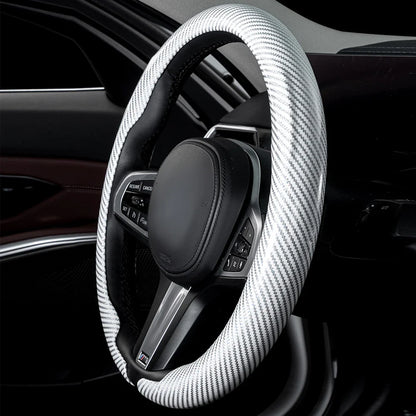 Universal 36-38cm Car Steering Wheel Cover — Non-Slip, Breathable, Fits Round & D-Shaped Wheels