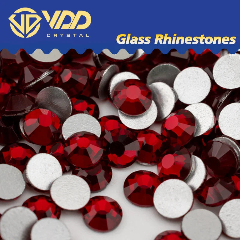 VDD SS4–SS30 Glass Crystal Rhinestones – High Quality Flatback Glitter Strass Stones for Nail Art, DIY Crafts & Decoration