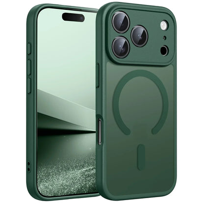 iPhone MagSafe Matte Case - Magnetic Wireless Charging & Camera Lens Protection for iPhone 12-17 Series