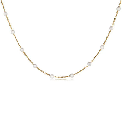Women’s Gothic Pearl Beaded Lace Necklace – Gold Pendant Collar Jewelry Accessory for Girls