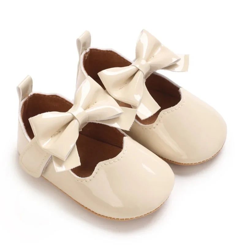 Infant Princess Pre-Walker Shoes - Bowknot Soft Sole Sandals for Baby Girls 0–1 Year