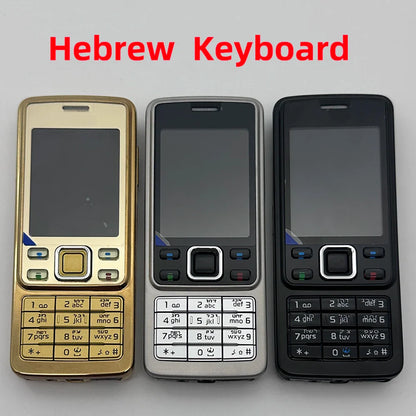 Original Nokia 6300 GSM 2G Mobile Phone – Bluetooth, Multi-Language Keyboard (Russian, Arabic, Hebrew, English), 2007 Used Cellphone