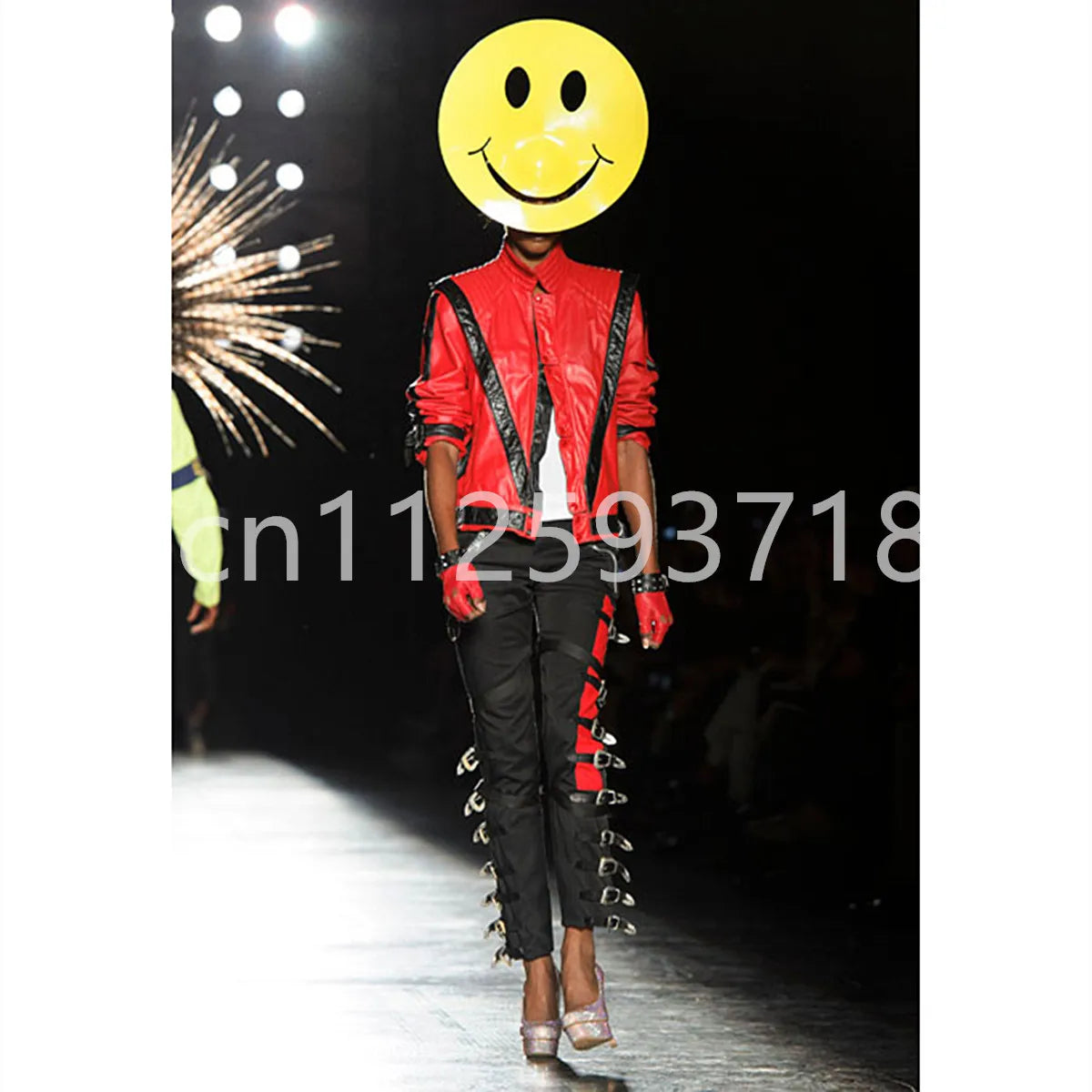 Michael Jackson Thriller Costume Jacket — Red Leather Jacket for Women & Men, Halloween & Christmas Party Outfit