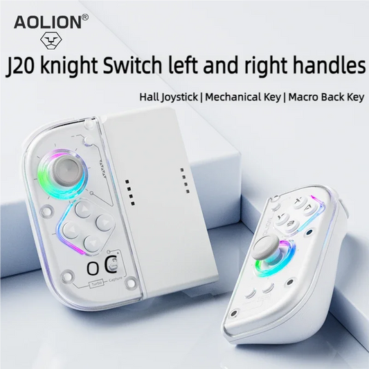 Aolion J20 Knight Wireless Gamepad — Motion-Sensing Custom Joystick for NS Joycon, Left & Right Switch Game Accessories