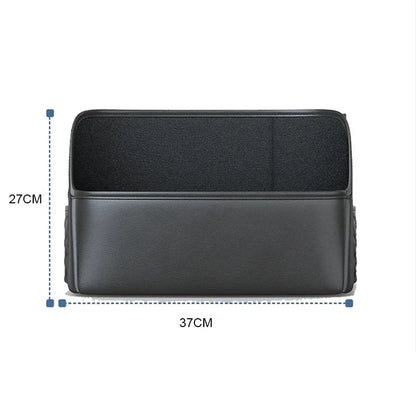 Car Seat Middle Storage Bag – PU Leather Auto Armrest Handbag Holder with Water Cup, Phone & Tissue Pockets, Universal Seat Hanger