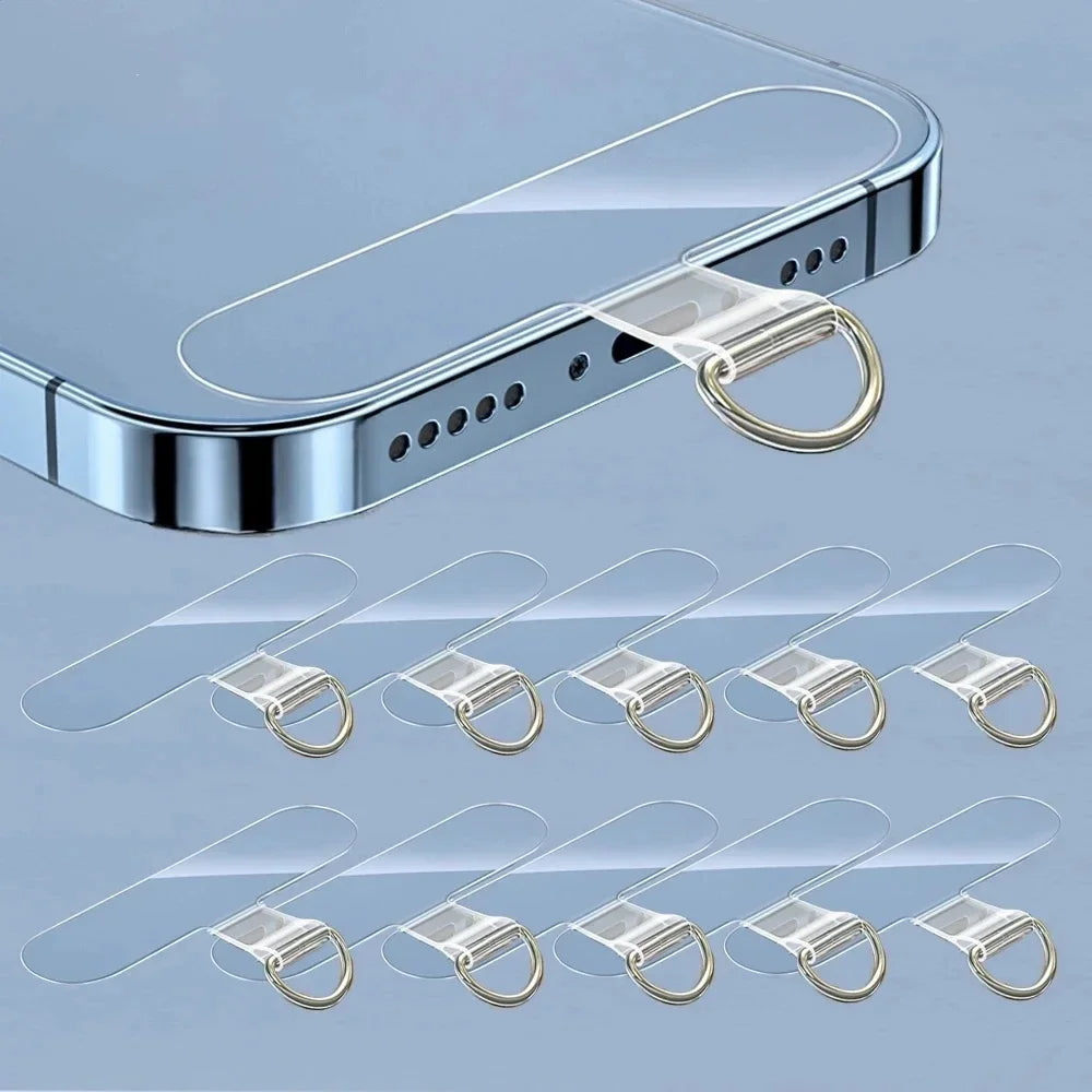Universal TPU Anti-Lost Phone Lanyard – 10/5/1PCS Detachable Nylon Hanging Cord Strap, Card Gasket & Tether Pad