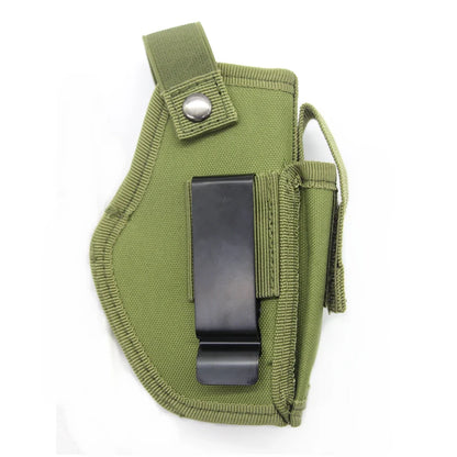 Tactical Universal Gun Holster - Left/Right Hand Waist Concealed Carry for Glock 17/19, Beretta M9, 1911, P226, 9mm Mag Pouch