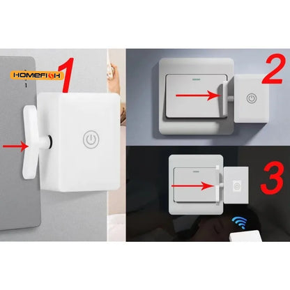 Wireless Smart Light Switch Button Pusher – USB Rechargeable Automatic On/Off Remote Control Device for Home & Office Use