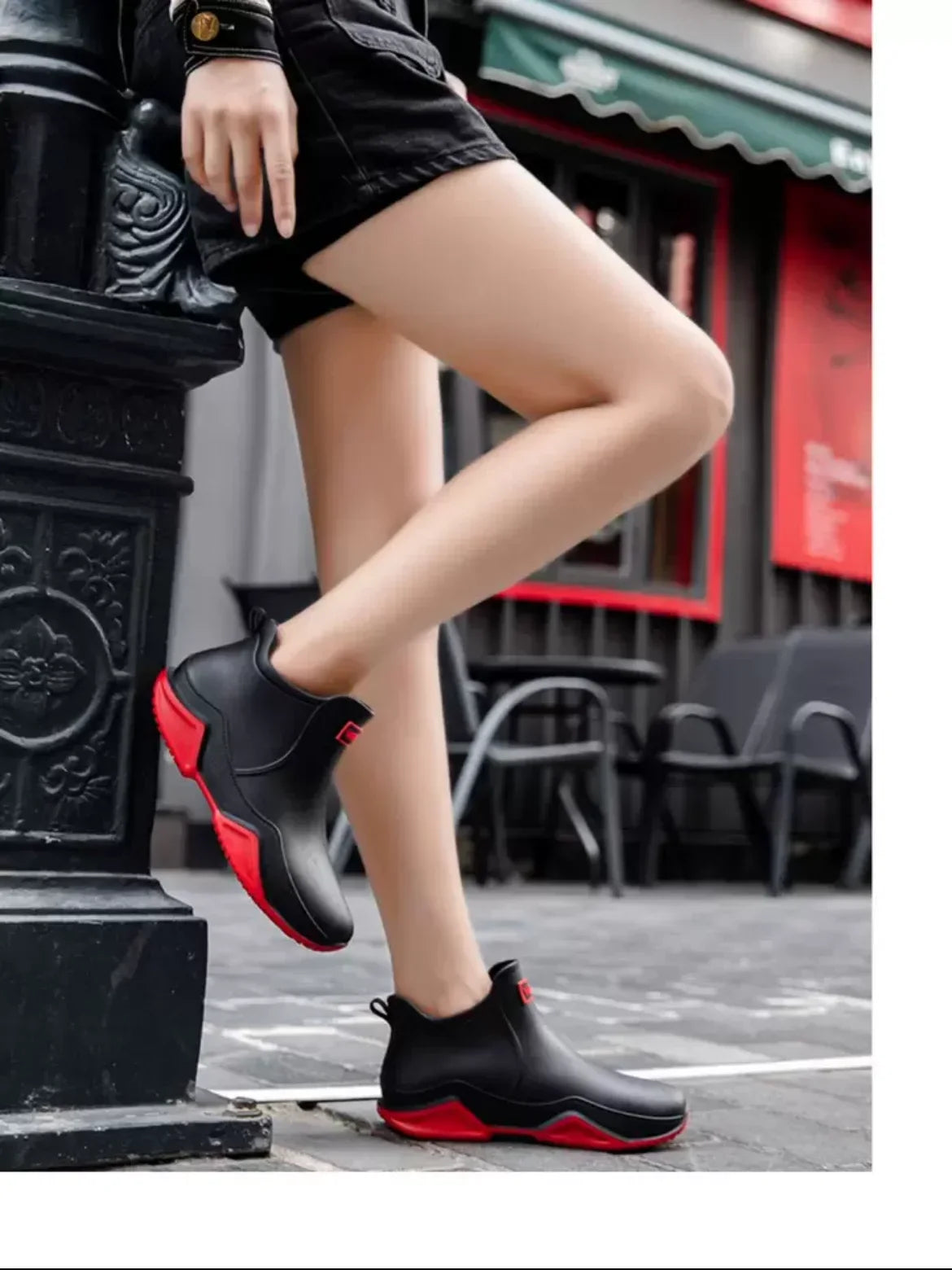 New Waterproof Rain Shoes for Women & Men – Ankle Rain Boots, Anti-Slip, Wear-Resistant, Plush for Summer & Winter