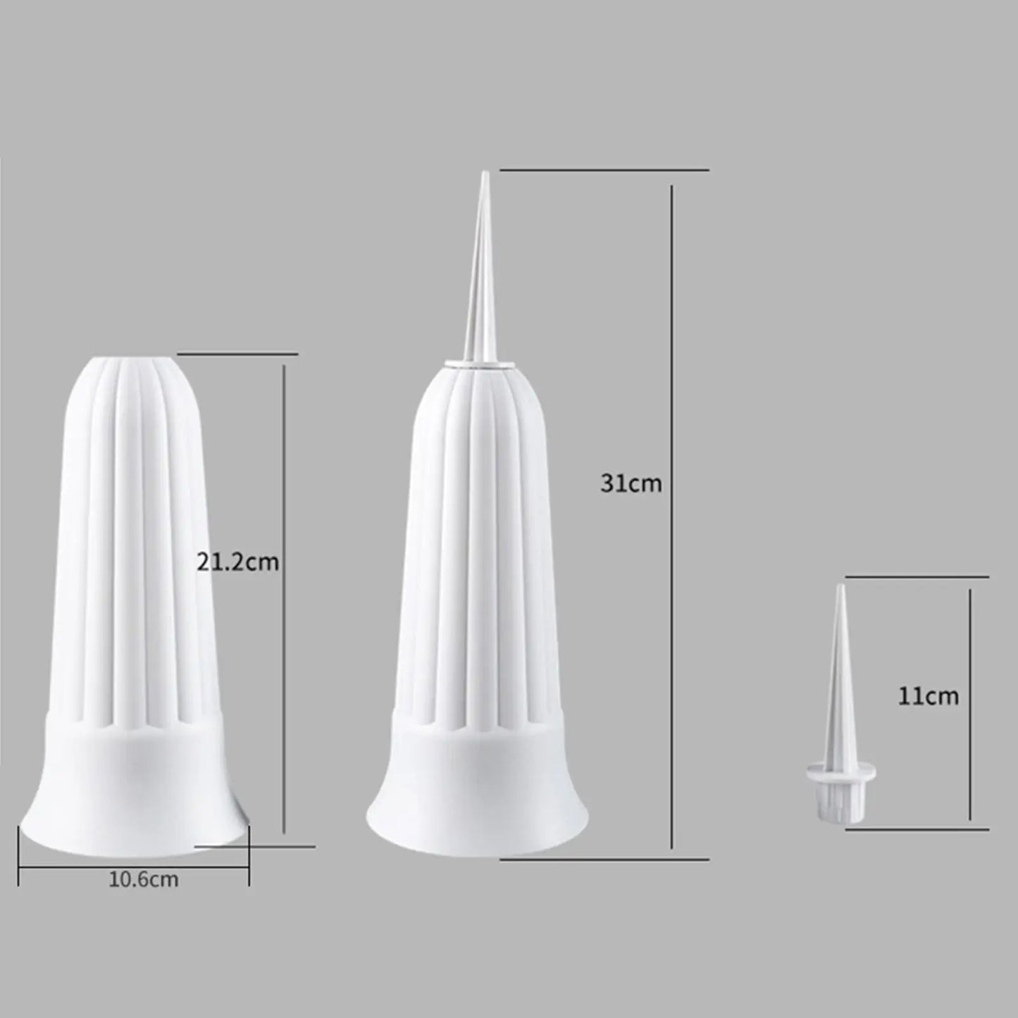 2 Pack Cemetery Vases with Spikes – Artificial Flower Grave Decorations for Memorials