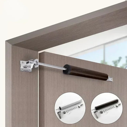 Sliding Door Stopper - Automatic Spring Door Closer, Stop Buffer Speed, 90 Degree Positioning, Folding Hardware for Home