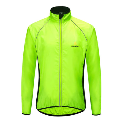 WOSAWE Men's Windproof Waterproof Cycling Jacket – Reflective MTB Bike Windbreaker & Vest