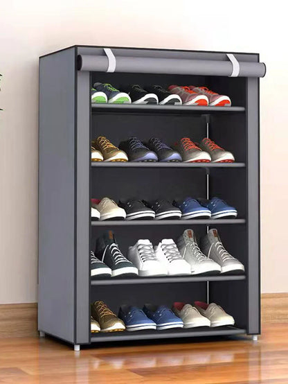 Multilayer Dustproof Shoe Storage Rack – Space-Saving Nonwoven Shoe Cabinet & Organizer for Home Furniture