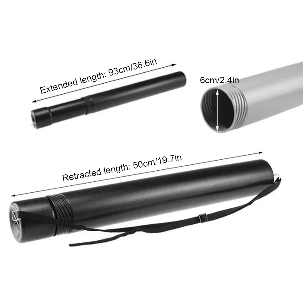 Telescopic Archery Arrow Case – Adjustable Strap Arrow Carrier Tube for Hunting and Target Shooting