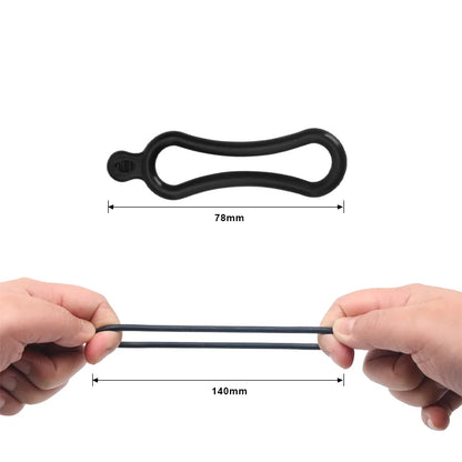 Brighten Your Ride: RIDERACE Bike Rubber Mount Band - Secure Bicycle Headlight and Rear Lamp Holder - Compatible with T6 L2 Q5 Handlebar LED Torches - Easy Install Light Strap